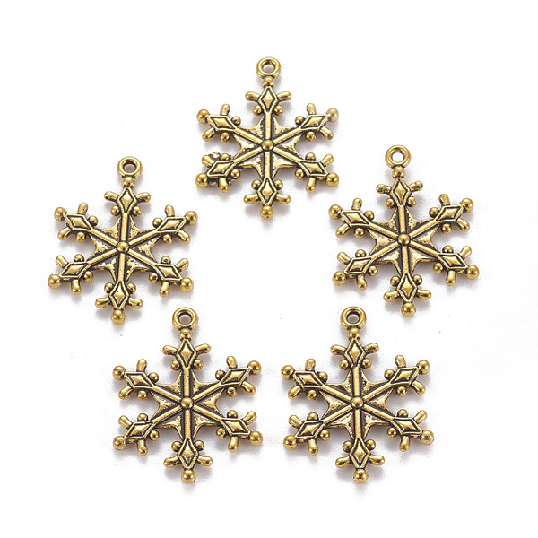 

PandaHall Zinc Tibetan Style Alloy Pendants, Snowflake Pendants, Charms for Christmas Day Gift Making, Lead Free & Cadmium Free & Nickel...