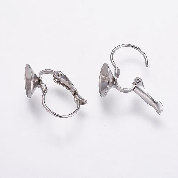 

PandaHall 304 Stainless Steel Leverback Earring Findings, Stainless Steel Color, 17x9x12mm, Inner Diameter: 8mm, Pin: 0.9mm 304 Stainless...