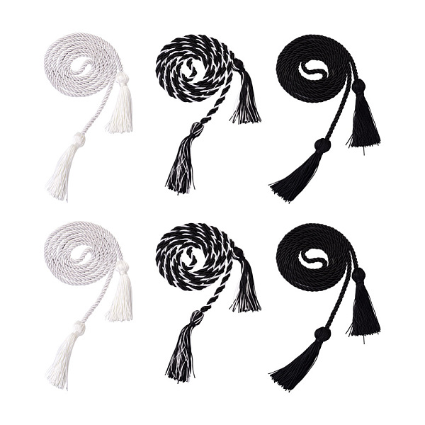 

PandaHall 6Pcs 3 Style Polyester Tassel Big Pendant Decorations, for Graduation Ceremony, Mixed Color, 2pcs/style Polyester Multicolor