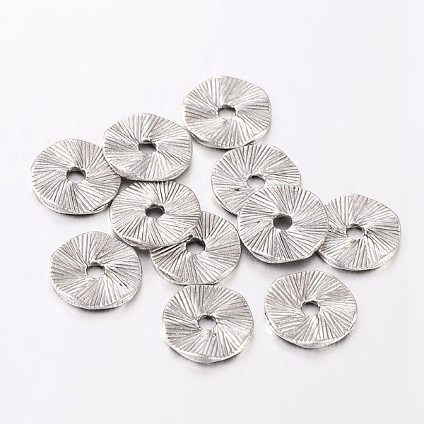 

PandaHall Tibetan Style Alloy Beads, Lead Free & Cadmium Free & Nickel Free, Flat Round, Antique Silver, about 13mm in diameter, 1mm thick...