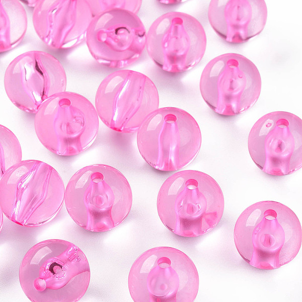 

PandaHall Transparent Acrylic Beads, Round, Pearl Pink, 16x15mm, Hole: 2.8mm, about 220pcs/500g Acrylic Round