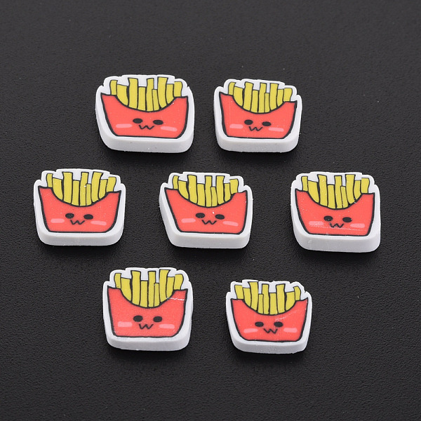 

PandaHall Handmade Polymer Clay Cabochons, Chips, Yellow, 8~9x8.5~10x2mm, about 5000pcs/1000g Polymer Clay Food Yellow