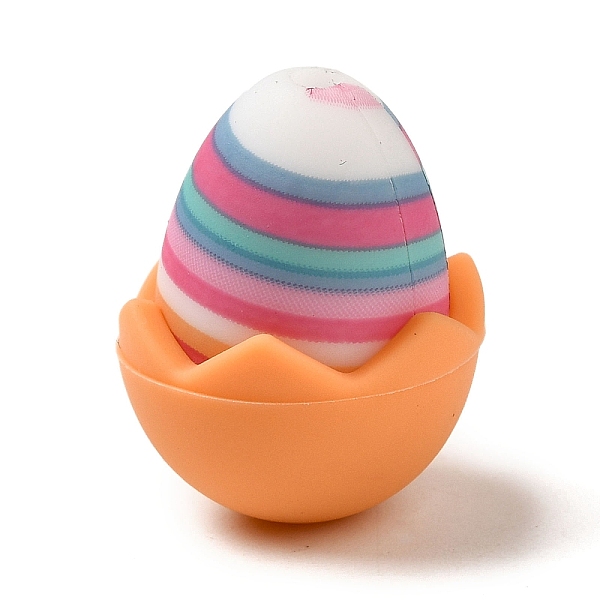 

PandaHall Easter Eggshell Food Grade Eco-Friendly Silicone Focal Beads, Chewing Beads For Teethers, DIY Teether Beads, Colorful, 16.5x21.5mm...