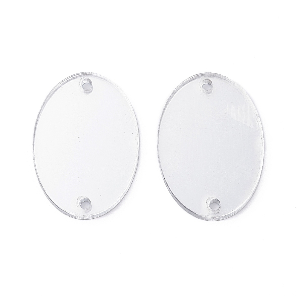 

PandaHall Acrylic Sew on Rhinestone, Acrylic Mirror, Two Holes, Garments Accessories, Oval, Crystal, 35x25mm, about 100pcs/bag Acrylic..., Clear