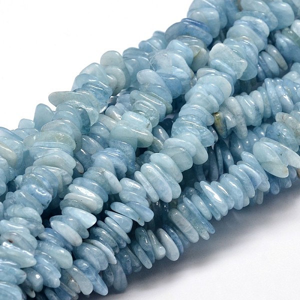 

PandaHall Natural Aquamarine Chip Beads Strands, 9~15x9~15mm, Hole: 1mm, about 15.3 inch~15.9 inch Aquamarine Chip