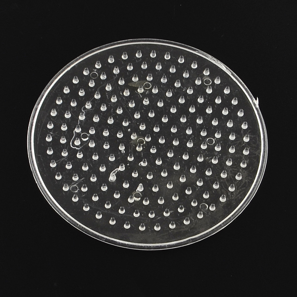 

PandaHall Flat Round ABC Plastic Pegboards used for 5x5mm DIY Fuse Beads, Clear, 85x5mm Plastic Flat Round Clear