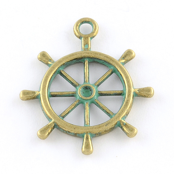 

PandaHall Helm Zinc Alloy Pendant Rhinestone Settings, Cadmium Free & Nickel Free & Lead Free, Antique Bronze & Green Patina, 28x25x2.5mm...