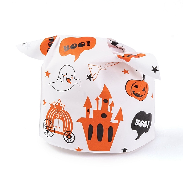 

PandaHall 100Pcs Rabbit Shaped Halloween Candy Plastic Bags, Castle Printed Candy Gift Bags, White, 21.5~22.5x13.6x0.01cm Plastic Castle...
