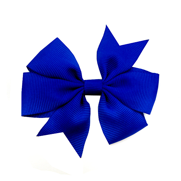 

PandaHall Grosgrain Bowknot Alligator Hair Clips, with Iron Alligator Clips, Platinum, Blue, 80mm Cloth Blue