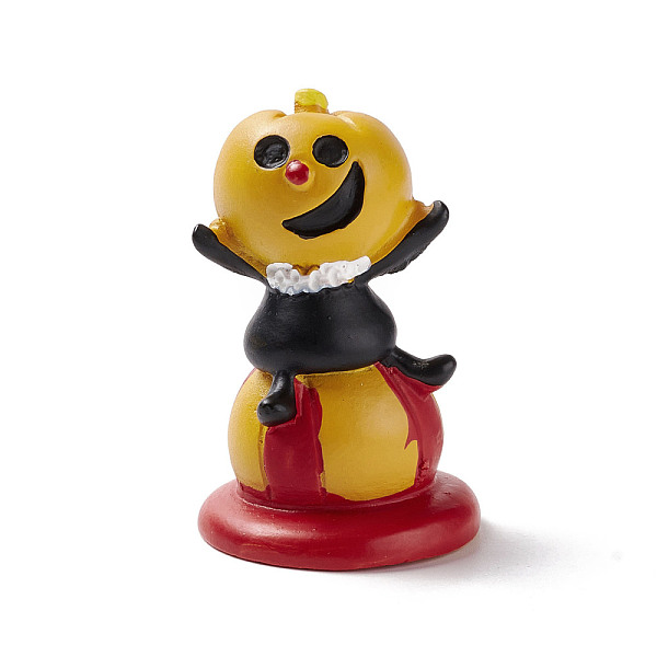 

PandaHall Halloween Theme Mini Resin Home Display Decorations, Sitting Pumpkin Character, Gold, 29x45mm Resin Pumpkin Gold