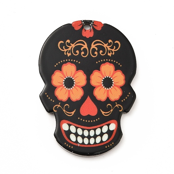 

PandaHall Printed 201 Stainless Steel Sugar Skull Pendants, Cinco de Mayo Charm, Black, 40.5x28x2mm, Hole: 2mm 201 Stainless Steel Skull...