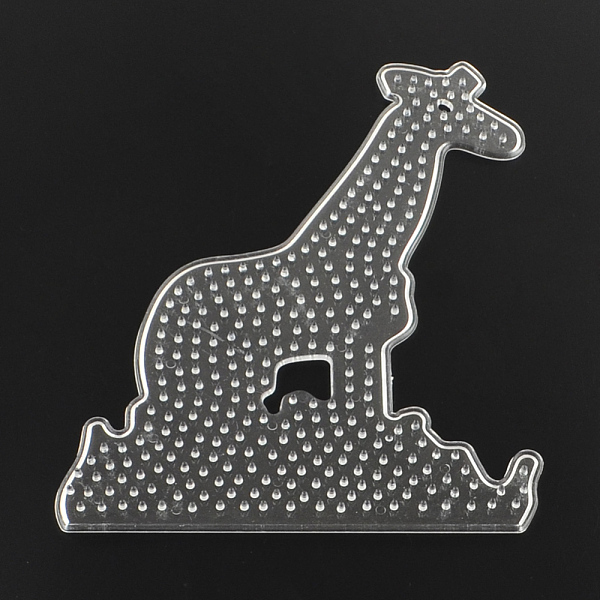 

PandaHall Giraffe ABC Plastic Pegboards used for 5x5mm DIY Fuse Beads, Clear, 160x128x5mm Plastic Deer Clear