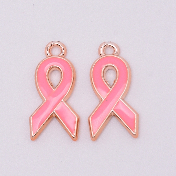 

PandaHall Plastic Enamel Pendants, October Breast Cancer Pink Awareness Ribbon, Pale Violet Red, 20x10x2mm, Hole: 1.5mm Plastic Others Pink
