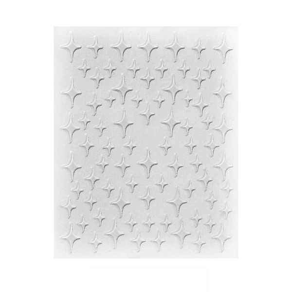 

PandaHall Nail Art Stickers Decals, Self Adhesive, for Nail Tips Decorations, White, Star Pattern, 101x78.5mm Paper Star White