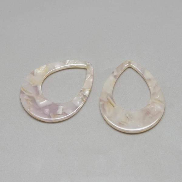 

PandaHall Cellulose Acetate(Resin) Pendants, teardrop, Lilac, 27x20.5x2.5mm, Hole: 1.5mm Cellulose Acetate Teardrop Purple
