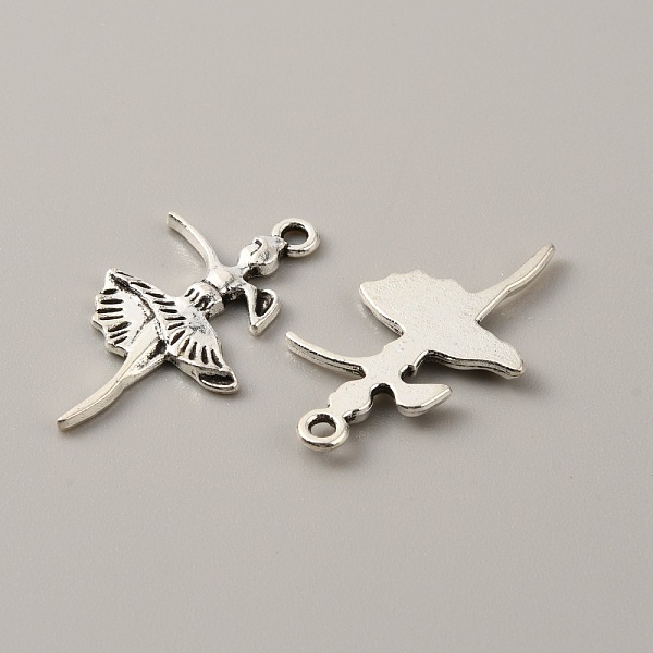 

PandaHall Tibetan Style Alloy Pendants, Ballet Dancer, Antique Silver, 31x16x2mm, Hole: 1.8mm Alloy Human
