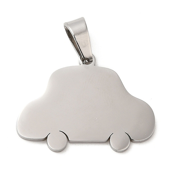 

PandaHall 304 Stainless Steel Pendants, Stamping Blank Tag, Car Charm, Stainless Steel Color, 20x26x1.5mm, Hole: 7x4mm 304 Stainless Steel...