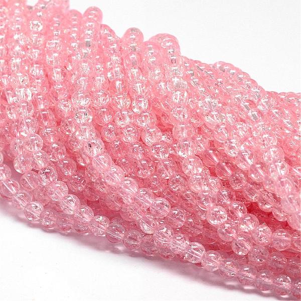 

PandaHall Synthetic Crackle Quartz Beads Strands, Round, Dyed, Pink, 8mm, Hole: 1mm, about 50pcs/strand, 15.75 inch Crackle Quartz Round...
