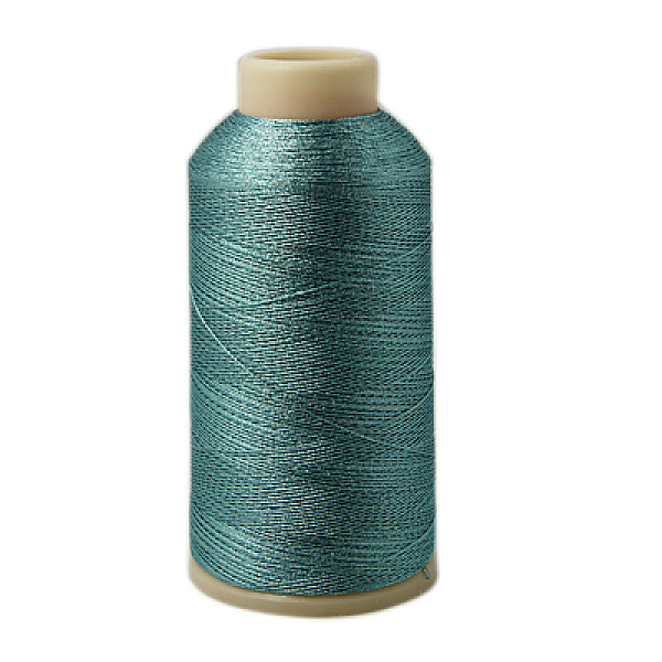 

PandaHall Metallic Thread, Embroidery Thread, 6-Ply, Sky Blue, 0.6mm, about 546.8 yards(500m)/roll Fibre Blue