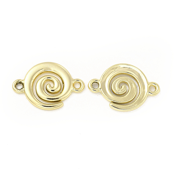 

PandaHall Alloy Connector Charms, Vortex Links, Nickel, Golden, 21x14.5x2mm, Hole: 1.6mm Alloy Flat Round