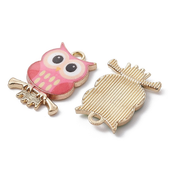 

PandaHall Painted Alloy Pendants, Owl Charm, Cadmium Free & Nickel Free & Lead Free, Golden, Mixed Color, 21.5x15x2.3mm, Hole: 2mm Alloy Owl..., Multicolor