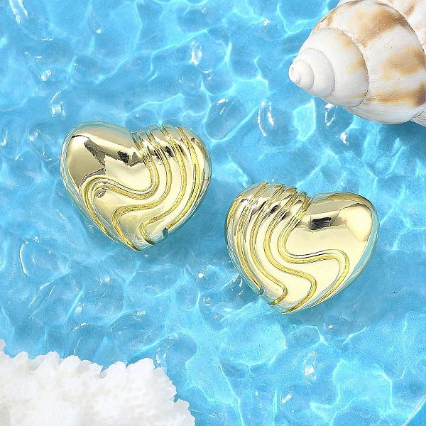 Brass Stud Earrings… - image