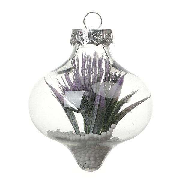 

PandaHall Transparent Plastic Fillable Ball Pendants Decorations, Christmas Tree Hanging Ornament, Lantern, 135x65mm Plastic Lantern