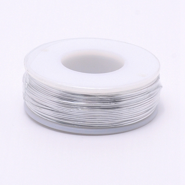 

PandaHall Round Aluminum Wire, with Spool, Silver, 20 Gauge, 0.8mm, 36m/roll Aluminum Round Silver