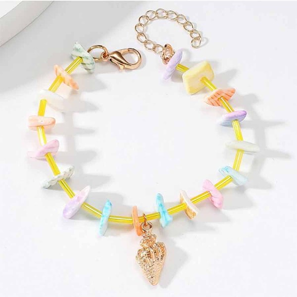 

PandaHall Bohemian Shell Bead Bracelets, Shell Charm Summer Beach Vacation Bracelets for Women Shell