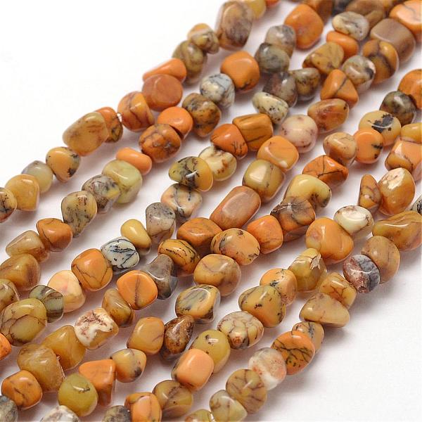 

PandaHall Natural Yellow Moss Agate Beads Strands, Nuggets, 3~5x3~5x3~8mm, Hole: 1mm, about 85~90pcs/strand, 15.7 inch(40cm) Moss Agate...