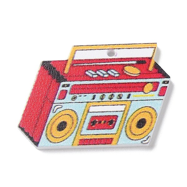 

PandaHall Acrylic Pendants, Others, 24x35x2.5mm, Hole: 1.6mm Acrylic Others