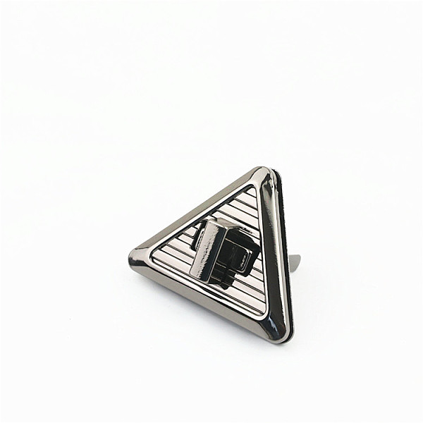 

PandaHall Alloy Purse Twist Locks, Turn Lock Clasp, DIY Bag Making Accessories, Triangle, Gunmetal, 3.9x3.6cm Alloy Triangle