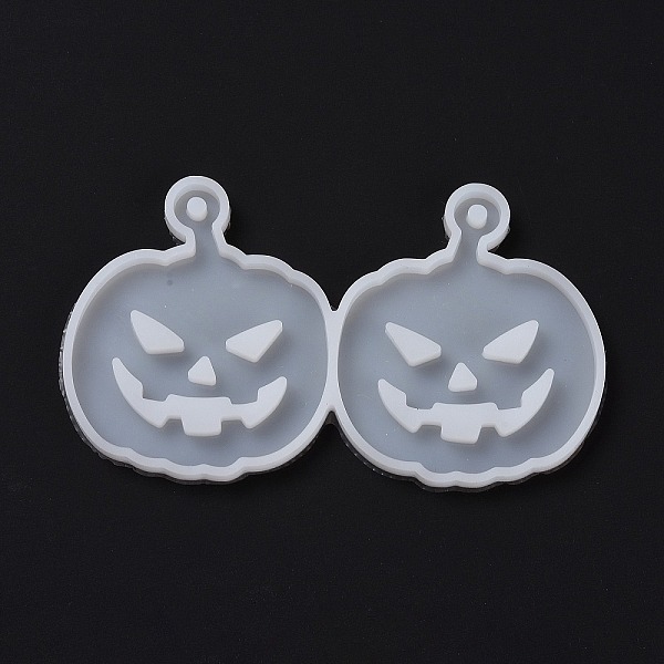 PandaHall DIY Pumpkin Jack-O'-Lantern Pendants Silicone Molds, Resin Casting Molds, For UV Resin, Epoxy Resin Jewelry Making, Halloween...