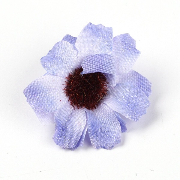 

PandaHall Silk Cloth Artifical Flower, For DIY Wedding Party Garland Decoration, Daisy, Lilac, 35~38x10mm Cloth Flower Purple