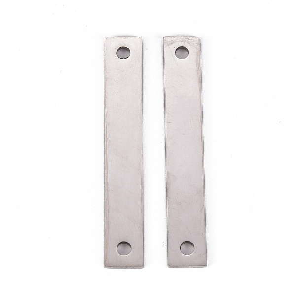 

PandaHall 201 Stainless Steel Links Connectors, Laser Cut, Rectangle, Stainless Steel Color, 38x6x1mm, Hole: 2mm 201 Stainless Steel...