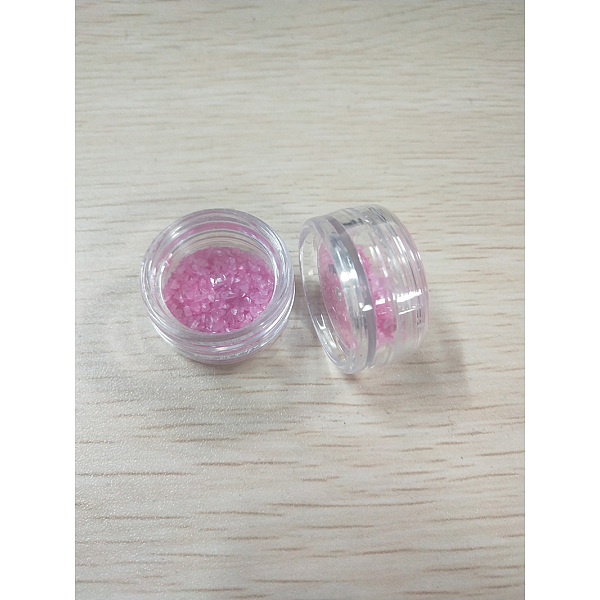 PandaHall Baking Painted Glass Beads, For Nail Art Decoration Accessories, No Hole/Undrilled, Chips, Orchid, 0.5~5x0.5~5x0.5~5mm, about...