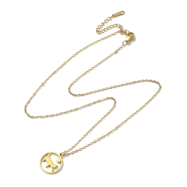 

PandaHall 304 Stainless Steel Pendaant Necklaces, Hollow Cat, Golden, 17.95 inch(45.6cm) 304 Stainless Steel Cat Shape
