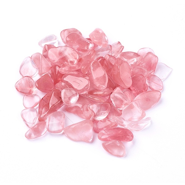 Cerise Quartz Perles De Verre