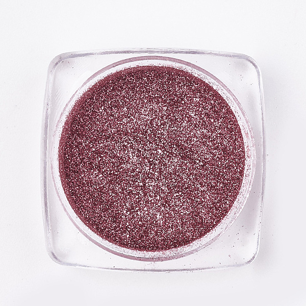 

PandaHall Nail Art Glitter Powder, Shiny Nail Decoration, Indian Red, 29x29x14.5mm Pigment Others Red