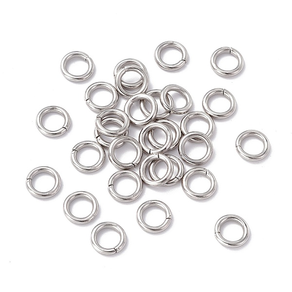 

PandaHall 304 Stainless Steel Jump Rings, Open Jump Rings, Round, Stainless Steel Color, 8x1.5mm, Inner Diameter: 5.4mm 304 Stainless Steel