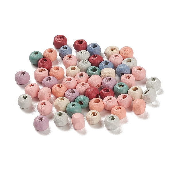 

PandaHall Spray Painted Natural Maple Wood Beads, Rondelle, Mixed Color, 6.5x5mm, Hole: 2mm, about 7142pcs/500g Maple Wood Rondelle..., Multicolor