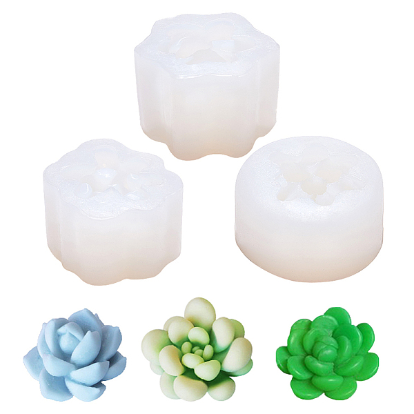 3D Cactus Silicone Mold Candy Cake Chocolate Fondant Mold Soap Candle Moulds