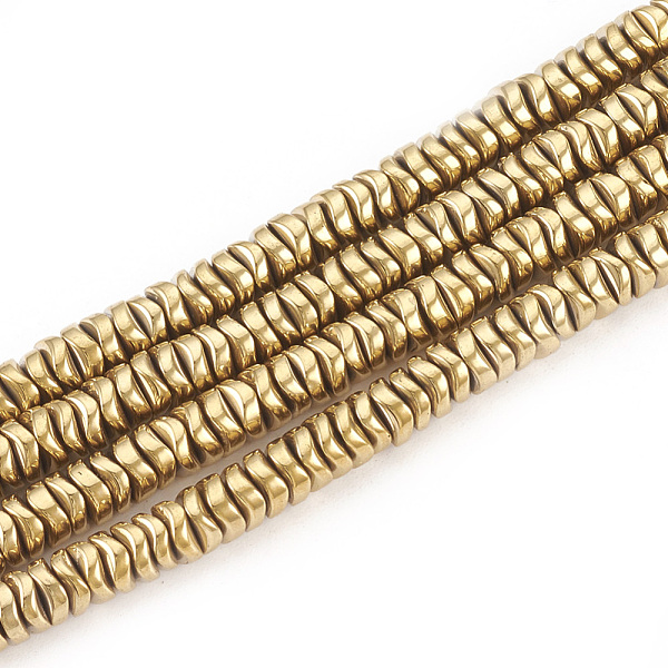 Electroplate Non-magnetic Synthetic Hematite Beads Strands
