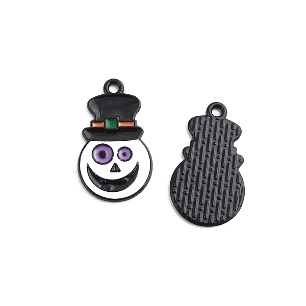 

PandaHall Halloween Theme Alloy Enamel Pendants, White, Skull, 20x20mm Alloy+Enamel Skull White
