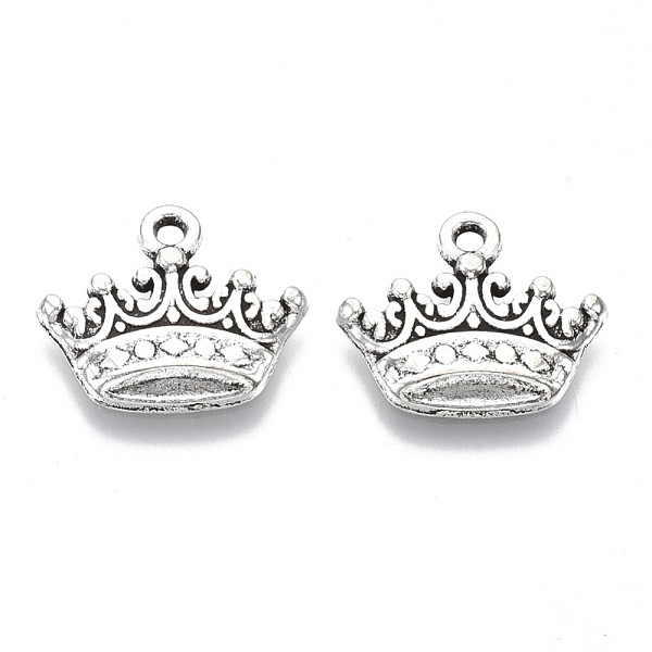

PandaHall Tibetan Style Alloy Pendants, Cadmium Free & Lead Free, Crown, Antique Silver, 14.5x17.5x2mm, Hole: 1.6mm Alloy Crown