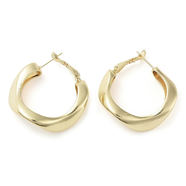 

PandaHall Brass Hoop Earrings, Long-Lasting Plated, Lead Free & Cadmium Free, Ring, Real 18K Gold Plated, 35.5x9mm Brass Ring