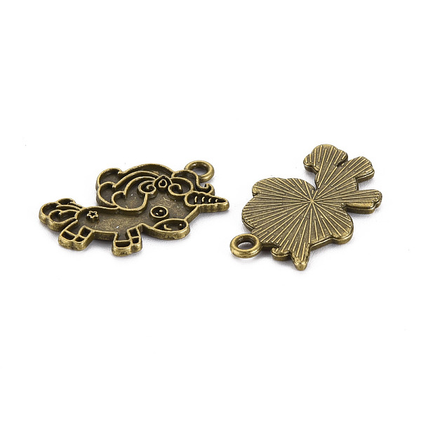 

PandaHall Tibetan Style Alloy Pendant Enamel Settings, Cadmium Free & Lead Free, Unicorn, Antique Bronze, 25x17x1.5mm, Hole: 1.8mm Alloy...