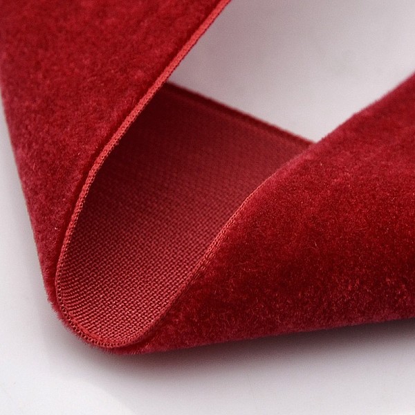 Polyester Velvet Ribbon For Gift Packing And Festival Decoration