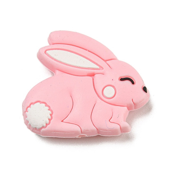 

PandaHall Silicone Focal Beads, Rabbit, 25x29x8mm, Hole: 2mm Silicone Rabbit