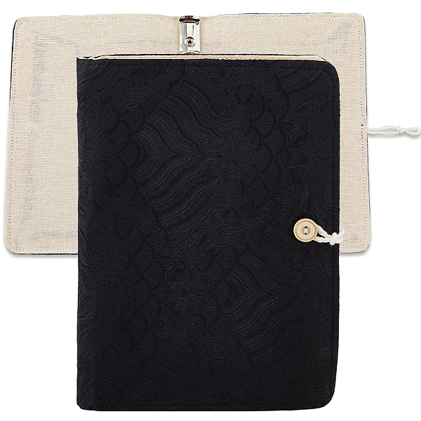 1 couverture de livre en coton et lin